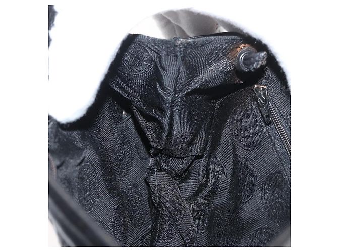 FENDI Schultertasche aus Leder Schwarz Gold Authentisch 182453 Golden - Ansicht 18