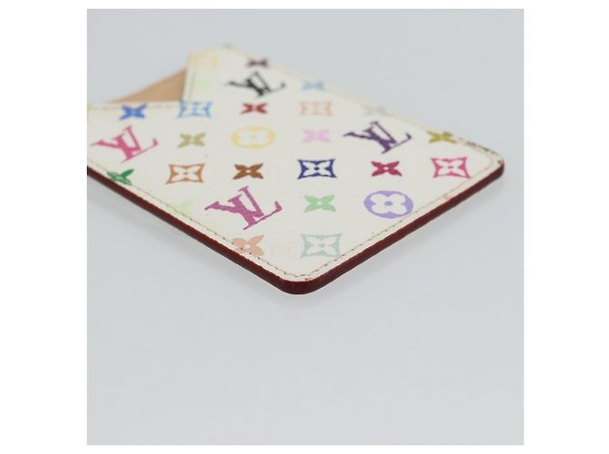LOUIS VUITTON Monogram Multicolor Etui Hand Mirror White M92651 LV Auth 180917 Bianco - vista 14
