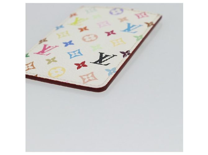 LOUIS VUITTON Monogram Multicolor Etui Hand Mirror White M92651 LV Auth 180917 Bianco - vista 15