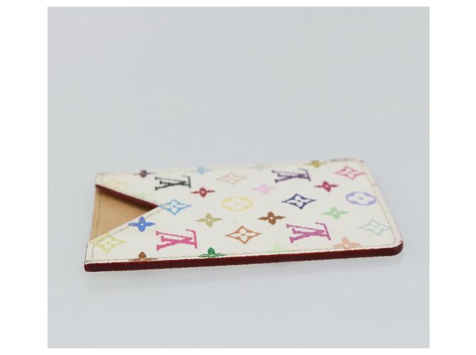 LOUIS VUITTON Monogram Multicolor Etui Hand Mirror White M92651 LV Auth 180917 Bianco - vista 4