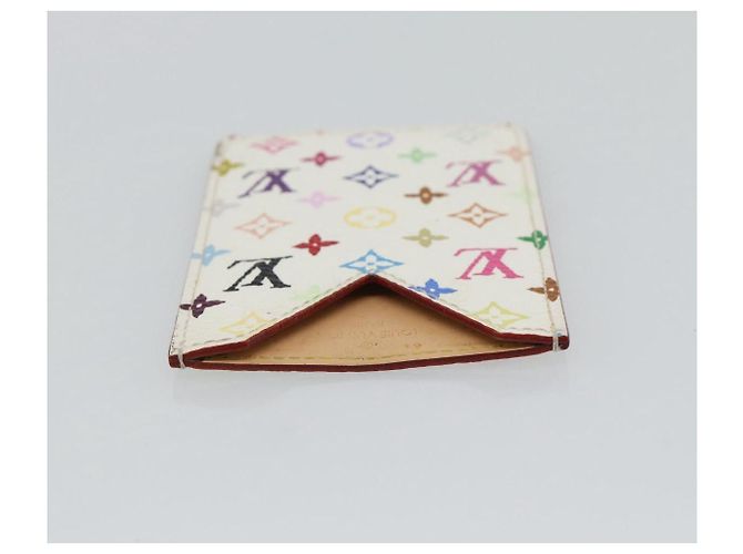 LOUIS VUITTON Monogram Multicolor Etui Hand Mirror White M92651 LV Auth 180917 Bianco - vista 5