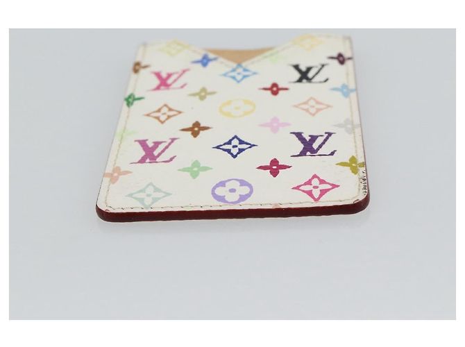 LOUIS VUITTON Monogram Multicolor Etui Hand Mirror White M92651 LV Auth 180917 Bianco - vista 6