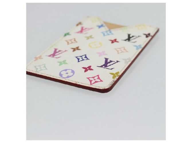 LOUIS VUITTON Monogram Multicolor Etui Hand Mirror White M92651 LV Auth 180917 Bianco - vista 7