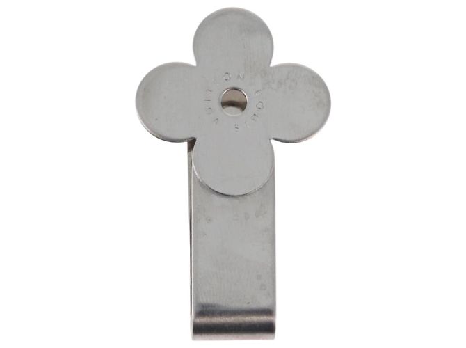LOUIS VUITTON Clip per denaro metallo Silver M64691 LV Auth 181453A Argento - vista 2