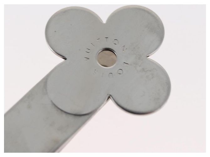 LOUIS VUITTON Clip per denaro metallo Silver M64691 LV Auth 181453A Argento - vista 4