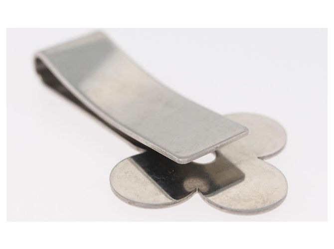 LOUIS VUITTON Clip per denaro metallo Silver M64691 LV Auth 181453A Argento - vista 5