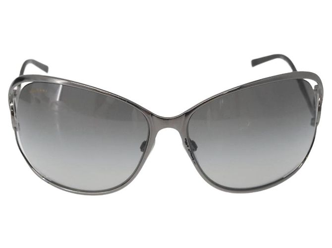 Bulgari Gafas de sol BVLGARI Metal Black Silver Auth BA13219 Negro Plata - vista 13