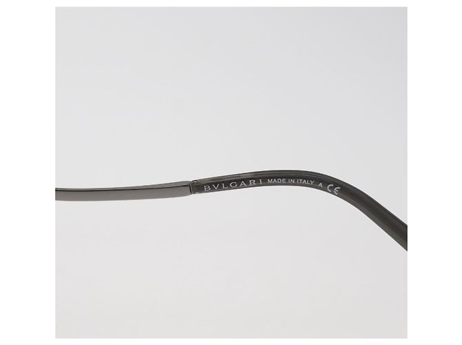 Bulgari Gafas de sol BVLGARI Metal Black Silver Auth BA13219 Negro Plata - vista 16