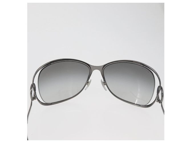 Bulgari Gafas de sol BVLGARI Metal Black Silver Auth BA13219 Negro Plata - vista 2