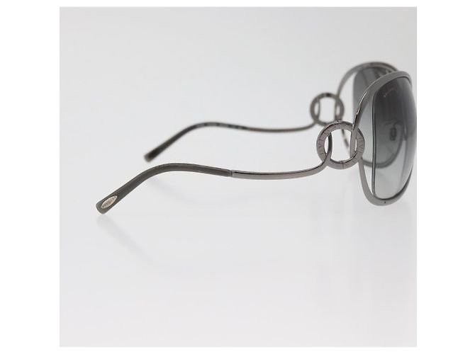 Bulgari Gafas de sol BVLGARI Metal Black Silver Auth BA13219 Negro Plata - vista 5