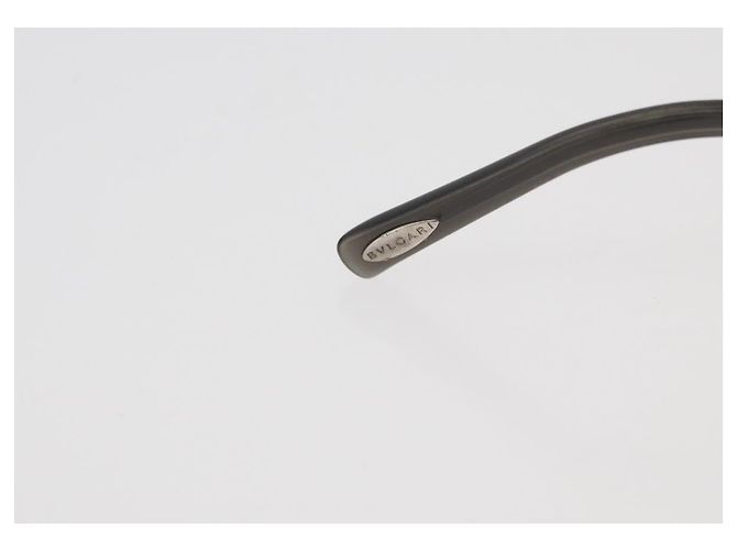 Bulgari Gafas de sol BVLGARI Metal Black Silver Auth BA13219 Negro Plata - vista 7