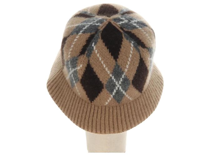 Casquette PRADA en laine beige Auth 181802M - vue 2