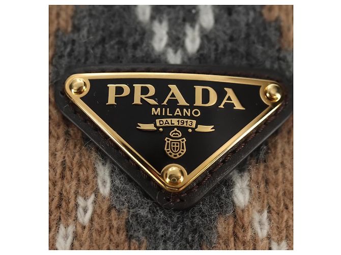 Casquette PRADA en laine beige Auth 181802M - vue 6