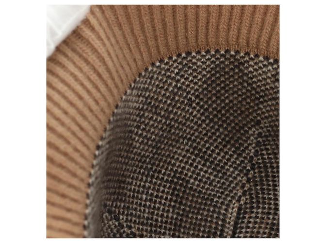 Casquette PRADA en laine beige Auth 181802M - vue 8