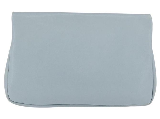 Clutch Jimmy Choo in pelle azzurro chiaro e oro Auth BA13172 D'oro Blu chiaro - vista 2