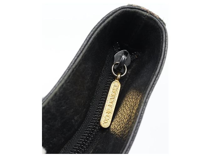Autre Marque Borsa Tote TIFFANY&Co. in pelle nera e oro Auth ka4487 Nero D'oro - vista 10