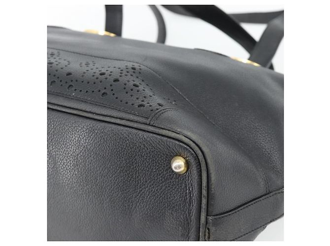 Autre Marque Borsa Tote TIFFANY&Co. in pelle nera e oro Auth ka4487 Nero D'oro - vista 16