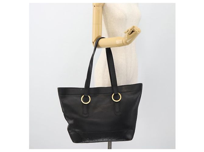 Autre Marque Borsa Tote TIFFANY&Co. in pelle nera e oro Auth ka4487 Nero D'oro - vista 24