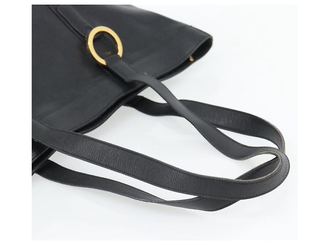 Autre Marque Borsa Tote TIFFANY&Co. in pelle nera e oro Auth ka4487 Nero D'oro - vista 7