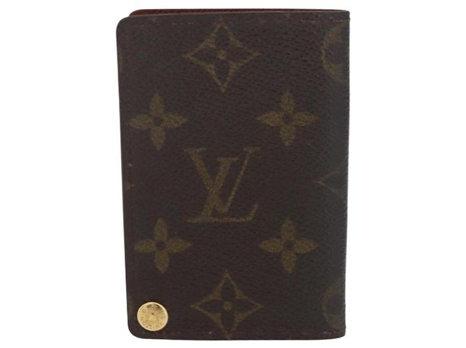 LOUIS VUITTON Monogram Porto Cartes Crdit Pression Card Case M60937 Auth 182835 Monograma - vista 13