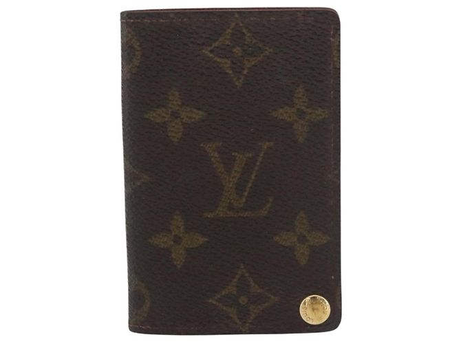 LOUIS VUITTON Monogram Porto Cartes Crdit Pression Card Case M60937 Auth 182835 Monograma - vista 2