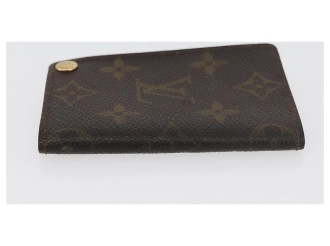 LOUIS VUITTON Monogram Porto Cartes Crdit Pression Card Case M60937 Auth 182835 Monograma - vista 3
