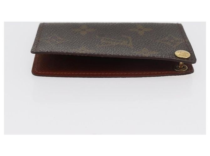 LOUIS VUITTON Monogram Porto Cartes Crdit Pression Card Case M60937 Auth 182835 Monograma - vista 4