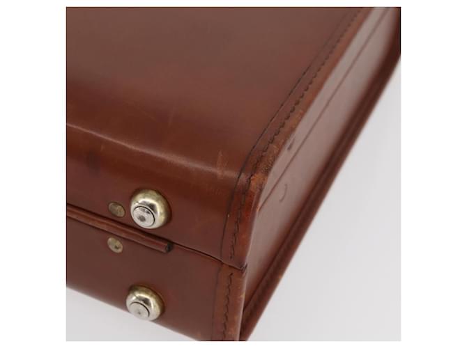 Coach Trunk in pelle marrone e oro Auth 181552A D'oro - vista 14