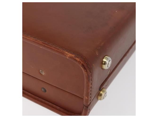 Coach Trunk in pelle marrone e oro Auth 181552A D'oro - vista 15
