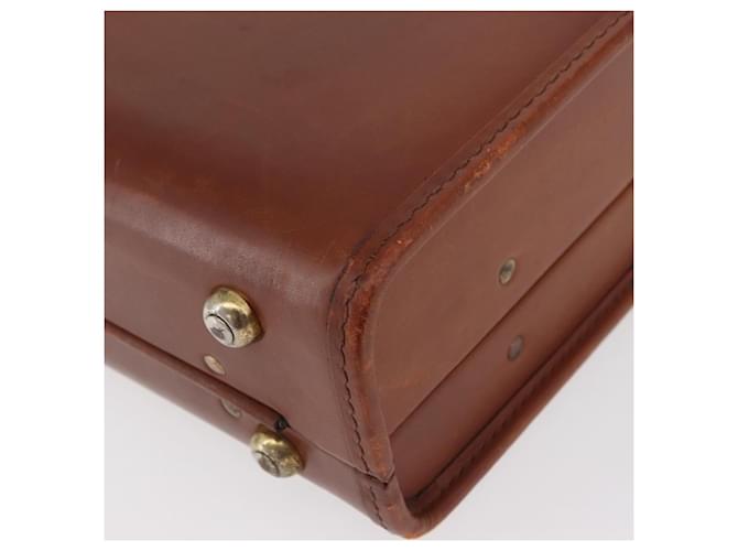 Coach Trunk in pelle marrone e oro Auth 181552A D'oro - vista 16