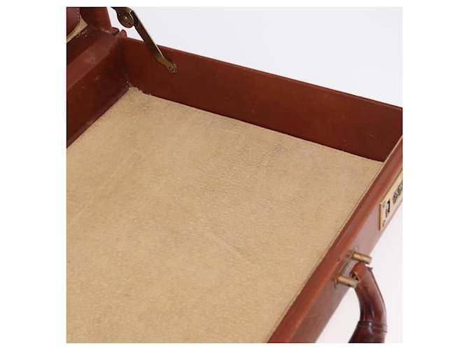 Coach Trunk in pelle marrone e oro Auth 181552A D'oro - vista 19