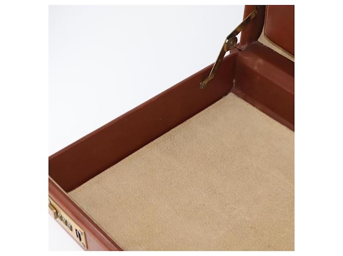 Coach Trunk in pelle marrone e oro Auth 181552A D'oro - vista 20