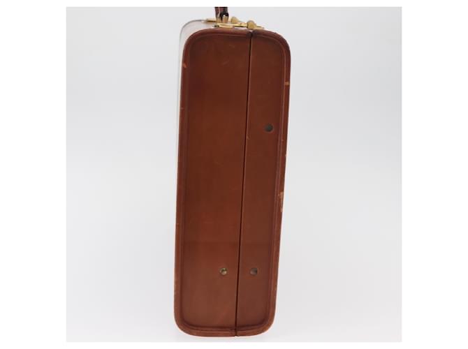 Coach Trunk in pelle marrone e oro Auth 181552A D'oro - vista 3