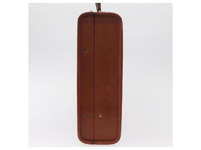 Coach Trunk in pelle marrone e oro Auth 181552A D'oro - vista 4