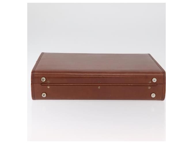 Coach Trunk in pelle marrone e oro Auth 181552A D'oro - vista 5