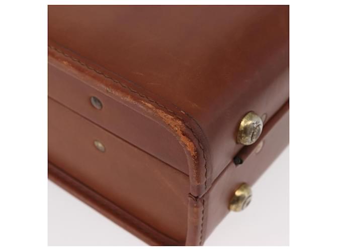 Coach Trunk in pelle marrone e oro Auth 181552A D'oro - vista 9