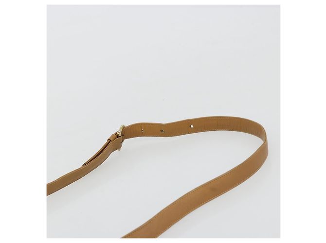16 Céline Bolsa de Ombro CELINE Macadam Canvas PVC Bege Ouro Auth 181725 Dourado - vista 8