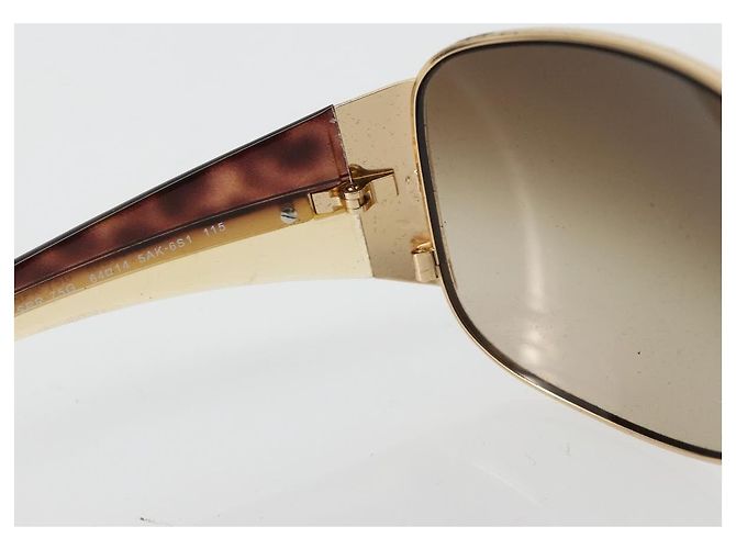 Gafas de sol PRADA Tortoise de plástico Marrón Auth BA13221 Castaño - vista 10