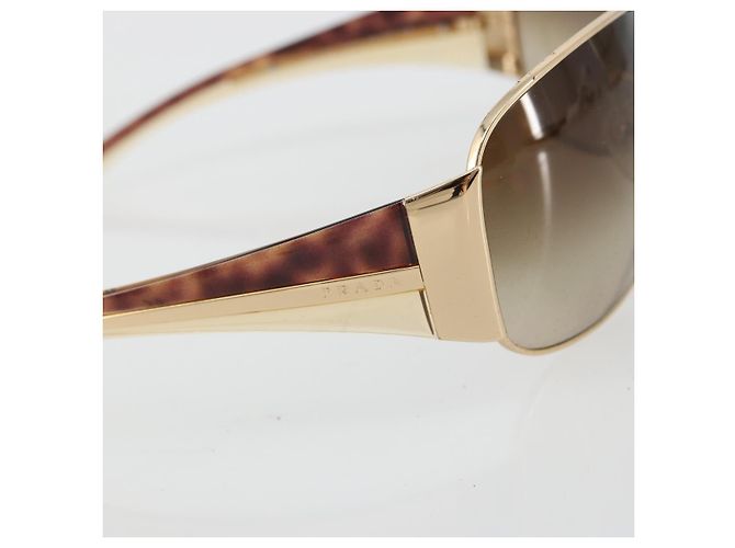 Gafas de sol PRADA Tortoise de plástico Marrón Auth BA13221 Castaño - vista 8