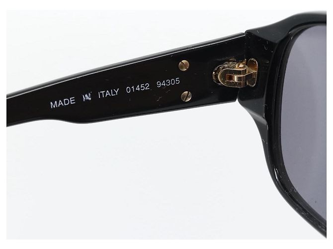 Gafas de sol CHANEL COCO de plástico Negro CC Auth 181746 - vista 11