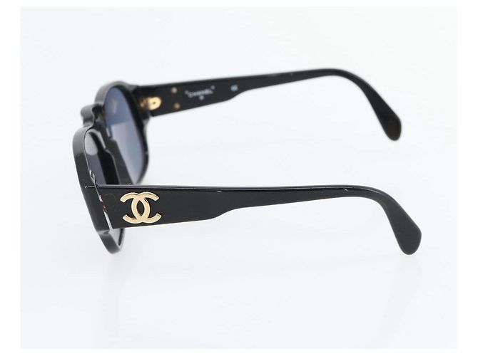 Gafas de sol CHANEL COCO de plástico Negro CC Auth 181746 - vista 5