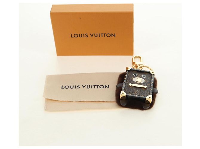 LOUIS VUITTON Monogram Bijoux Sack Wild Fur Schlüsselanhänger M68451 LV Auth 181735M Monogramm - Ansicht 12