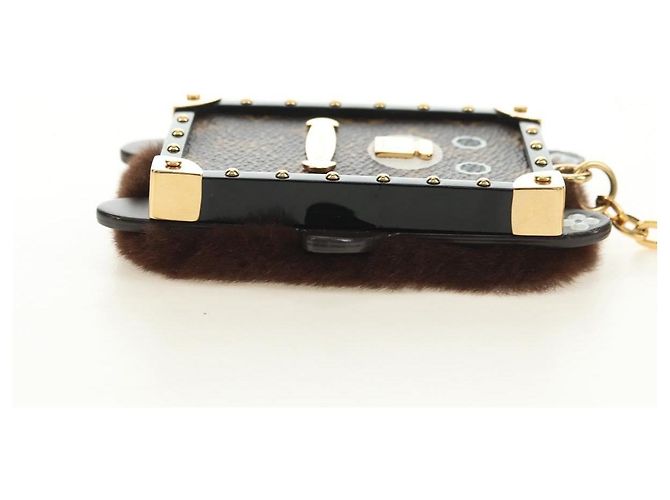 LOUIS VUITTON Monogram Bijoux Sack Wild Fur Schlüsselanhänger M68451 LV Auth 181735M Monogramm - Ansicht 15