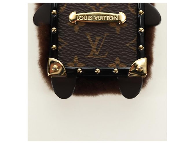 LOUIS VUITTON Monogram Bijoux Sack Wild Fur Schlüsselanhänger M68451 LV Auth 181735M Monogramm - Ansicht 2