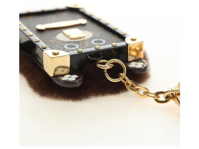 LOUIS VUITTON Monogram Bijoux Sack Wild Fur Schlüsselanhänger M68451 LV Auth 181735M Monogramm - Ansicht 9