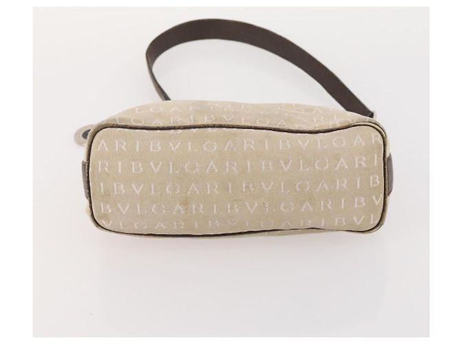 Bulgari Borsa BVLGARI Nylon Canvas 3 Set Black Beige white Auth 181807 Nero Bianco - vista 20