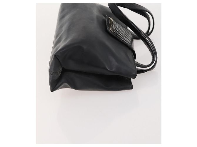 Bulgari Borsa BVLGARI Nylon Canvas 3 Set Black Beige white Auth 181807 Nero Bianco - vista 4