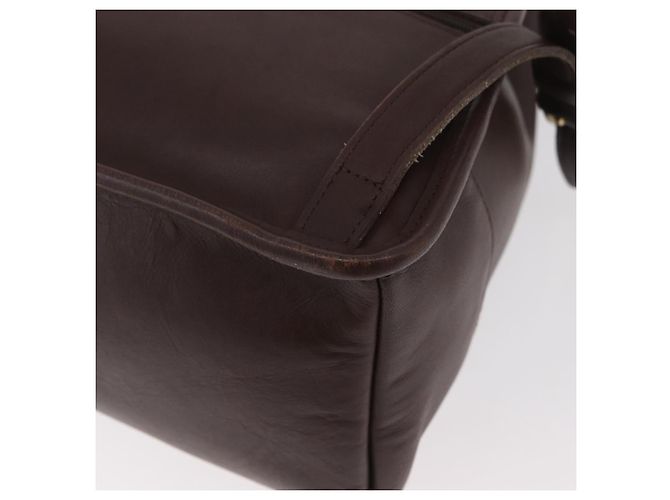 Zaino Coach in pelle marrone e oro Auth 176433 D'oro - vista 18