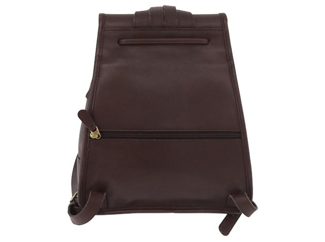 Zaino Coach in pelle marrone e oro Auth 176433 D'oro - vista 2