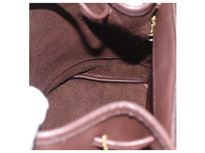 Zaino Coach in pelle marrone e oro Auth 176433 D'oro - vista 22